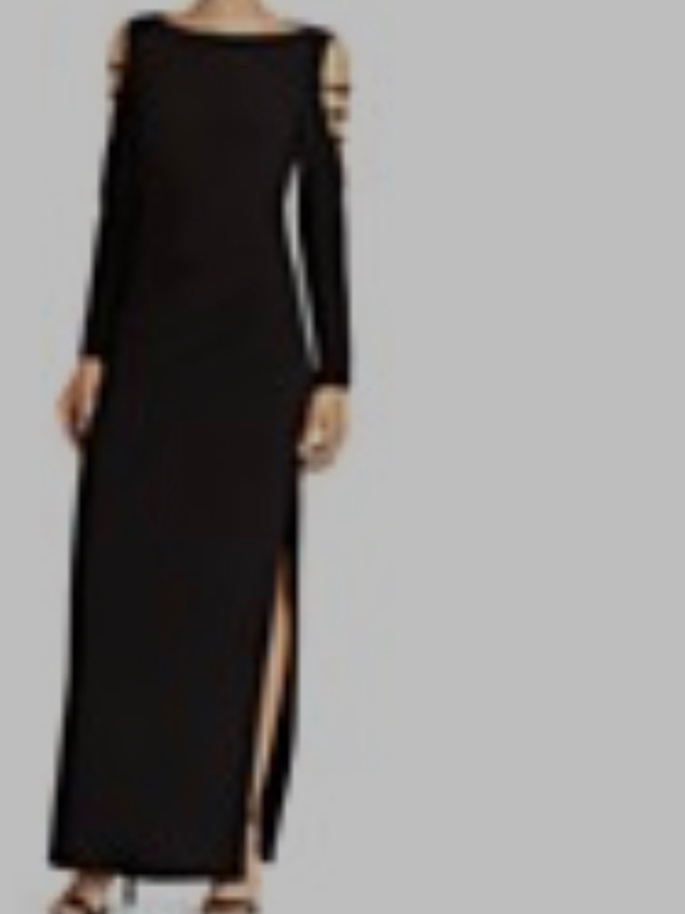 Ralph Lauren Black Sleeveless Evening Wedding Gown